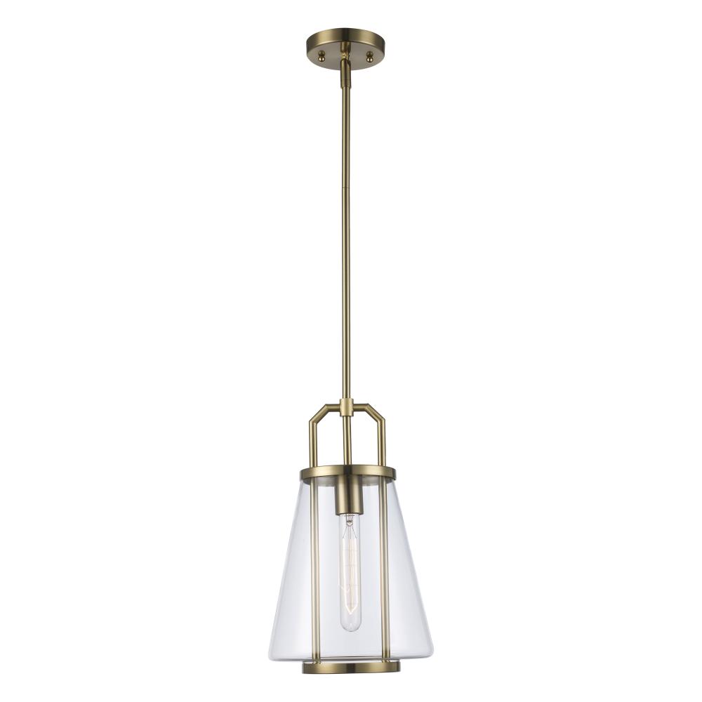 1LT PENDANT-CONE GLASS-M-AG